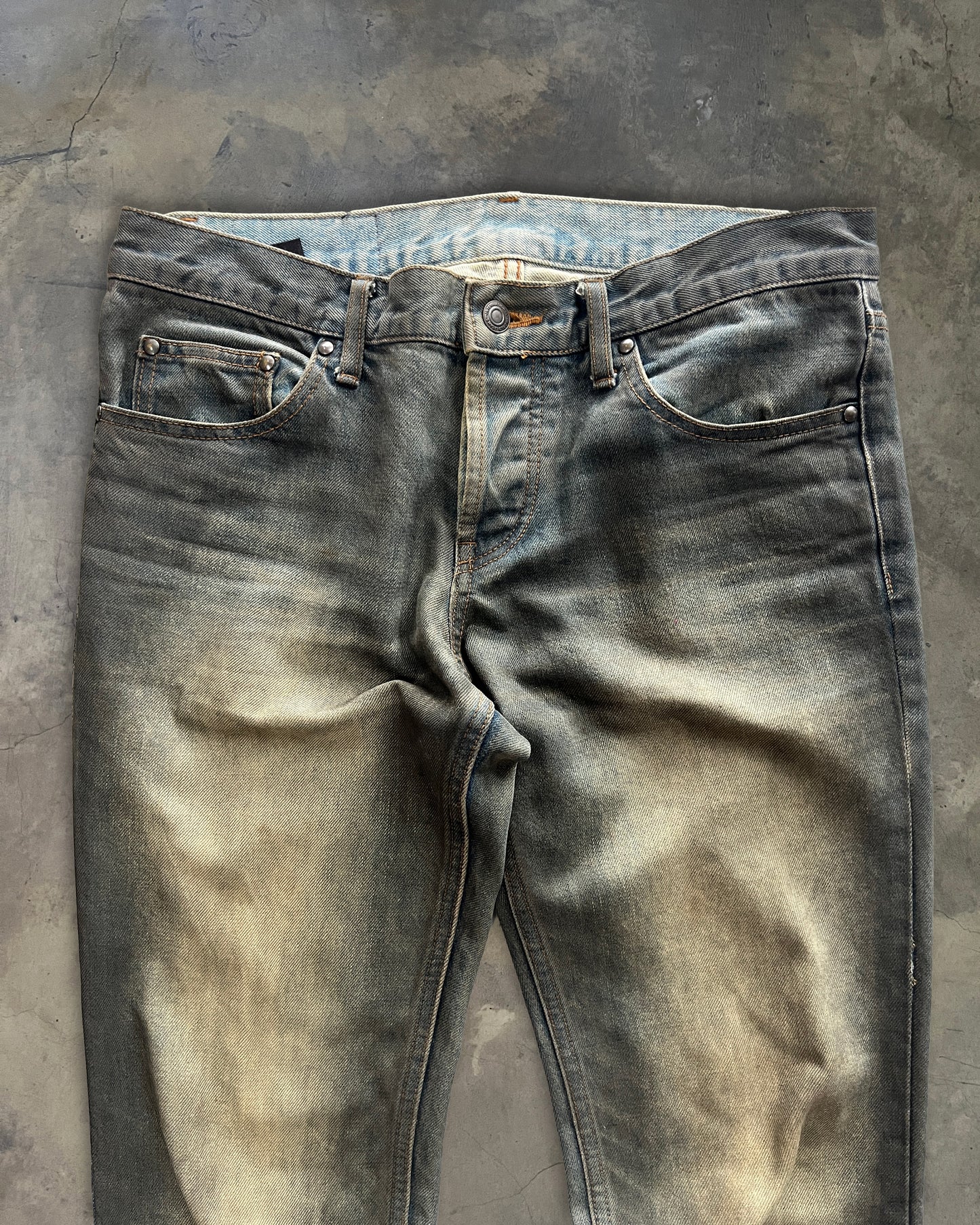 SHELLAC ASH WAXED DENIM