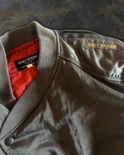 80's ISSEY MIYAKE X NISSAN "SKYLINE" ASYMMETRICAL BOMBER JACKET