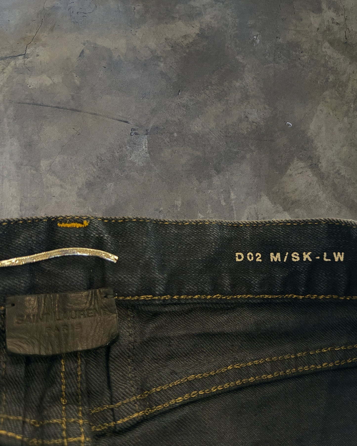 SAINT LAURENT FW2013 SCAB DISTRESSED JEANS