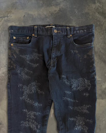SAINT LAURENT FW2013 SCAB DISTRESSED JEANS