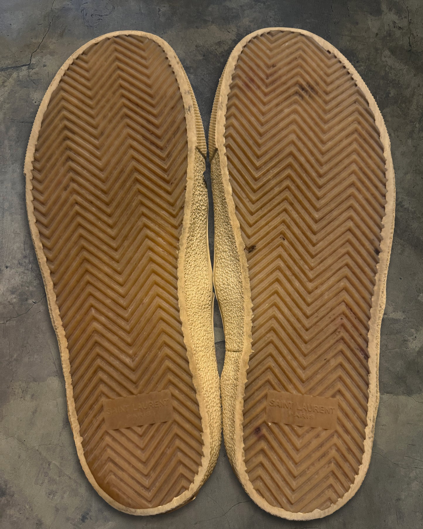 SAINT LAURENT WOOL PLAID LOW TOPS