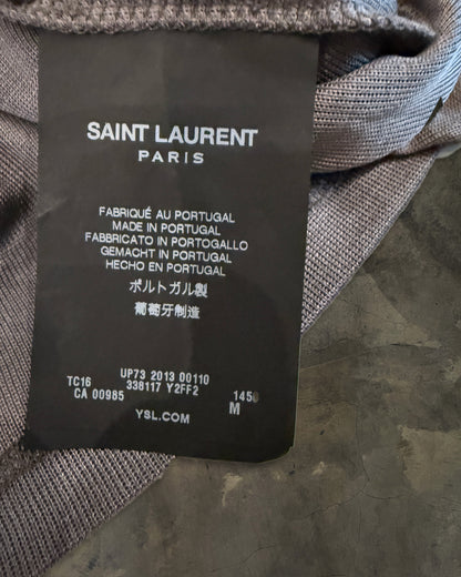 SAINT LAURENT FW2013 GREY CHAIN NECK TOP