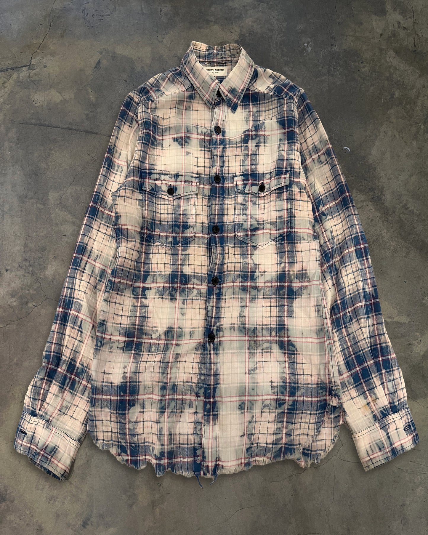 SAINT LAURENT SS2016  SURF SOUNDS FLANNEL
