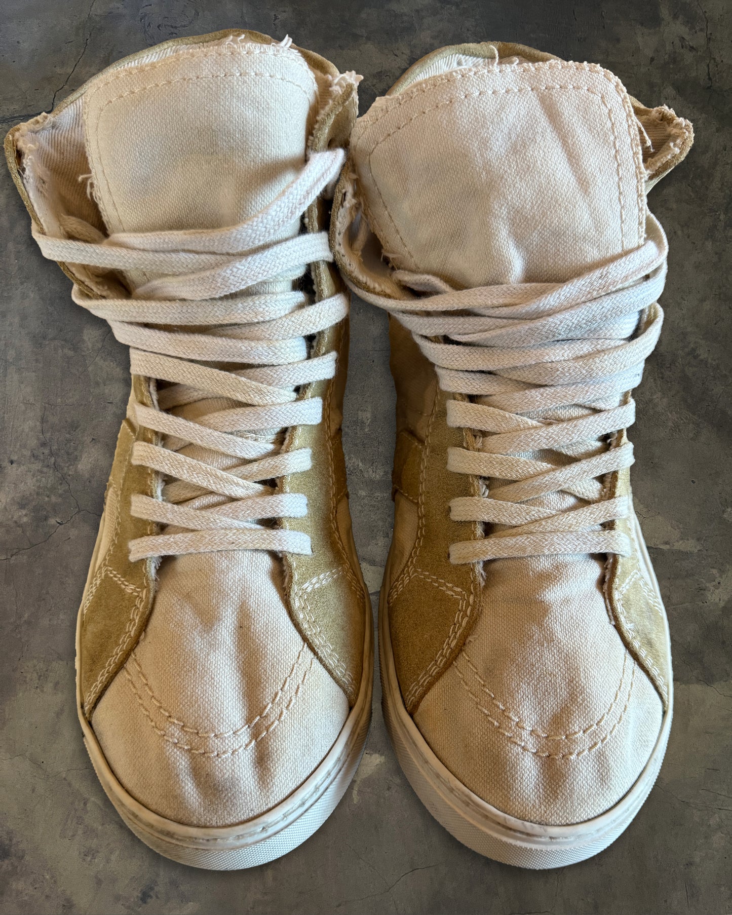 SAINT LAURENT SS2018 'SMOKING FOREVER' HI-TOP SNEAKER 41