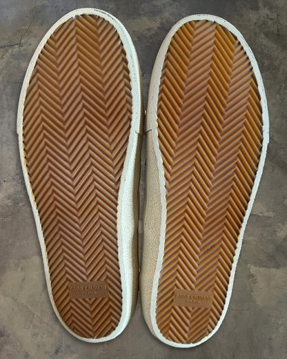 SAINT LAURENT ANIMAL PRINT SLIP-ONS