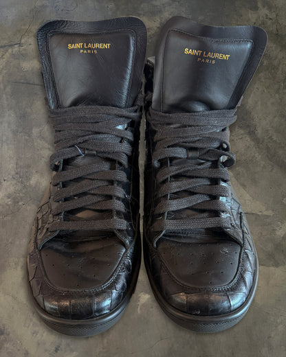 SAINT LAURENT SS2015 "PSYCH ROCK" CROC EMBOSSED SL/10H