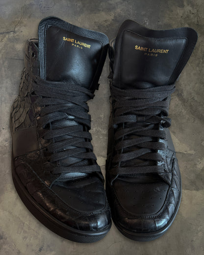 SAINT LAURENT SS2015 "PSYCH ROCK" CROC EMBOSSED SL/10H