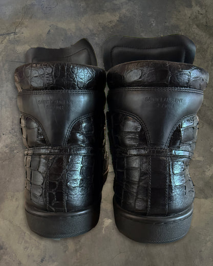 SAINT LAURENT SS2015 "PSYCH ROCK" CROC EMBOSSED SL/10H