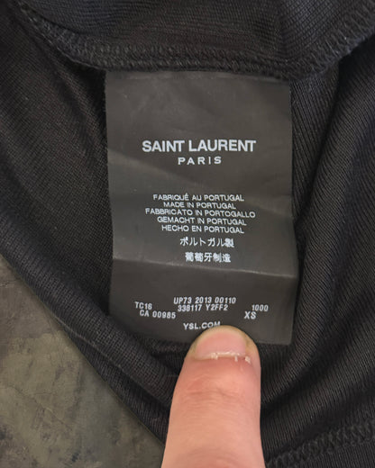 SAINT LAURENT FW2013 BLACK CHAIN NECK TOP