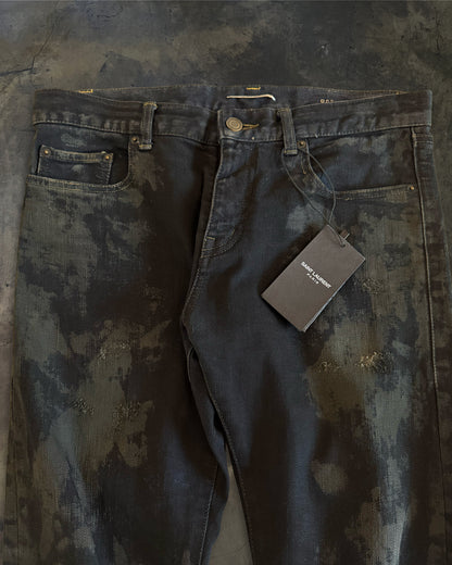 SAINT LAURENT SS2016 OIL STAINED D02