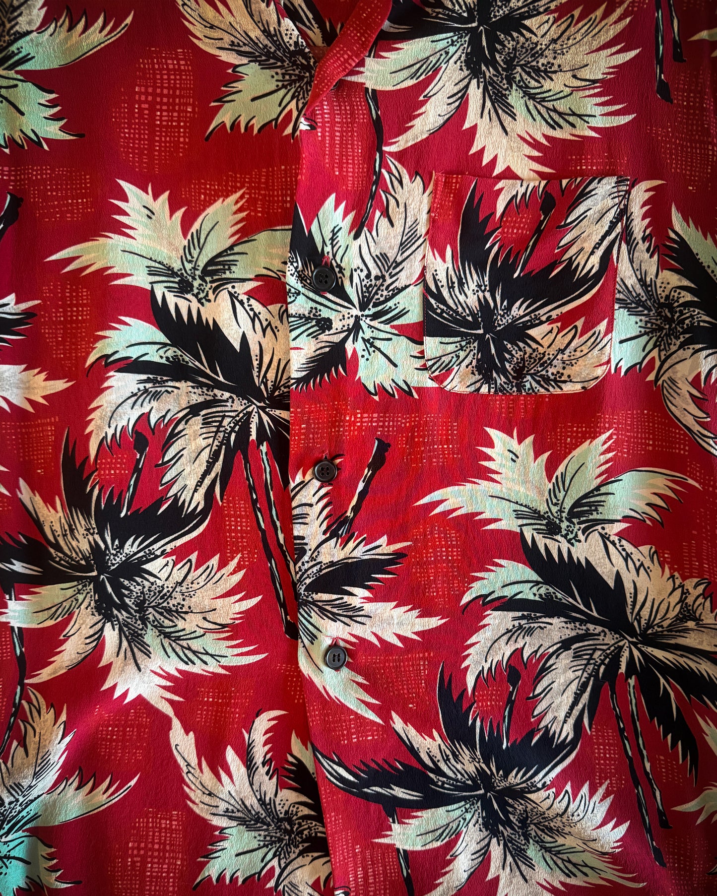 SAINT LAURENT SS2013 RED FLORAL SHIRT