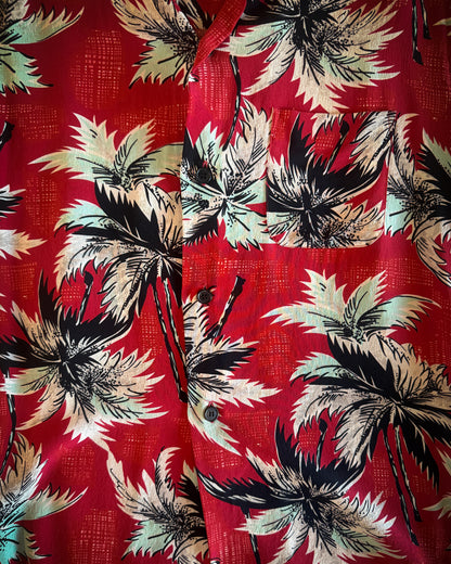 SAINT LAURENT SS2013 RED FLORAL SHIRT