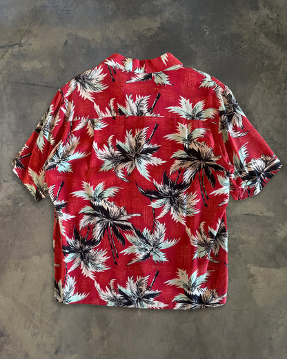 SAINT LAURENT SS2013 RED FLORAL SHIRT