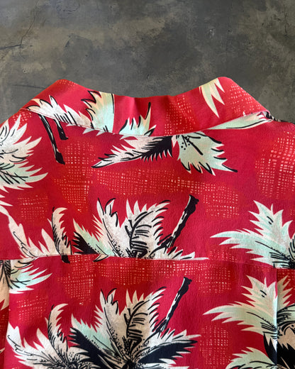 SAINT LAURENT SS2013 RED FLORAL SHIRT