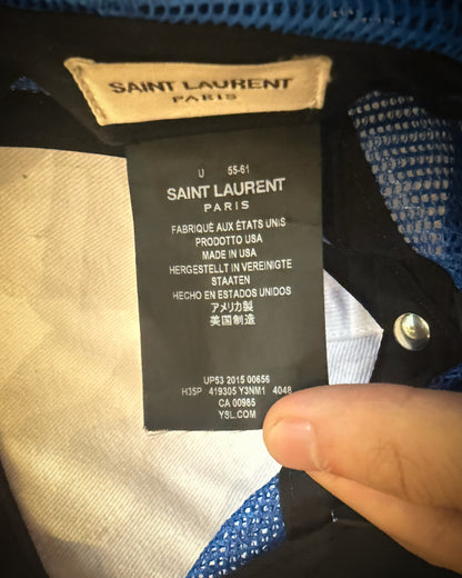 SAINT LAURENT SS2016 "SURF SOUND" TRUCKER HAT