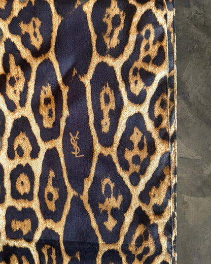 SAINT LAURENT ANIMALIER LEOPARD SCARF