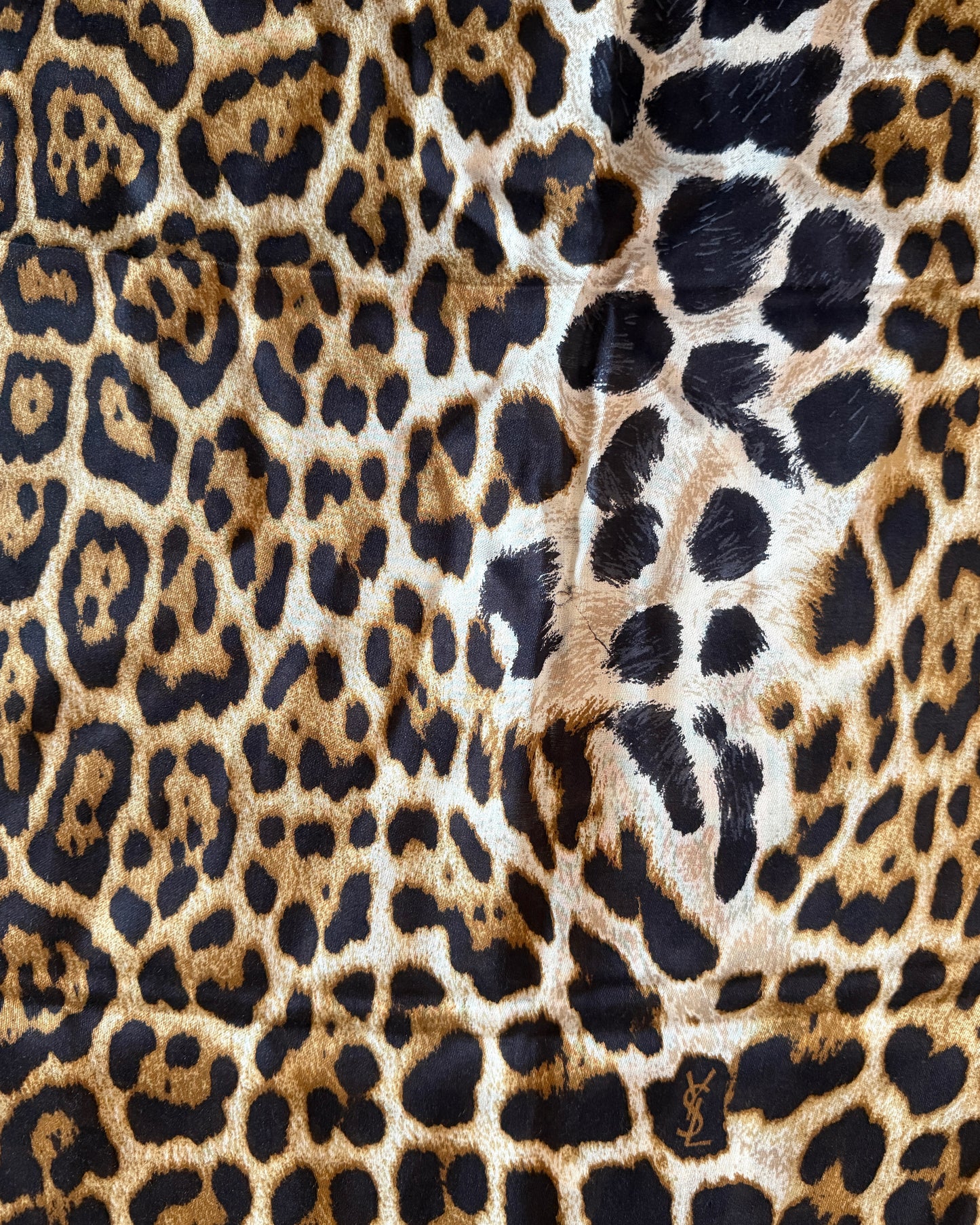 SAINT LAURENT ANIMALIER LEOPARD SCARF