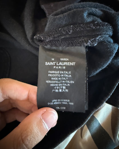 SAINT LAURENT SS2016 LEATHER REPAIR STUDDED D02