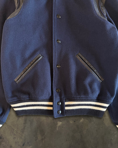 SAINT LAURENT FW2017 NAVY WOOL TEDDY