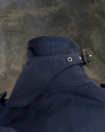 SAINT LAURENT SS2013 NAVY TRENCH COAT