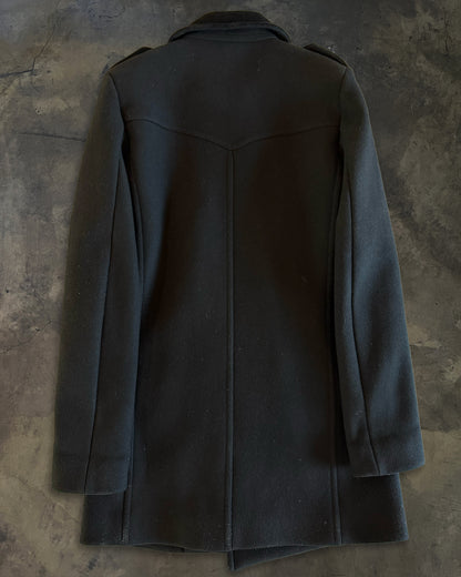 SAINT LAURENT FW2016 BLACK TRENCH COAT