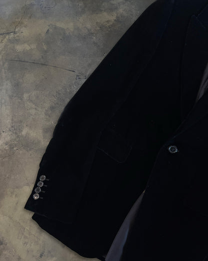 SAINT LAURENT FW2016 BLACK VELOUR JACKET