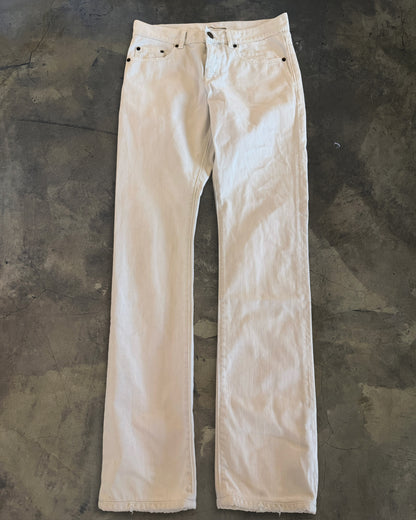 SAINT LAURENT SS2020 WHITE D12 DENIM