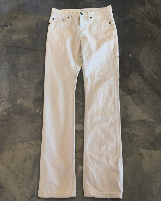 SAINT LAURENT SS2020 WHITE D12 DENIM