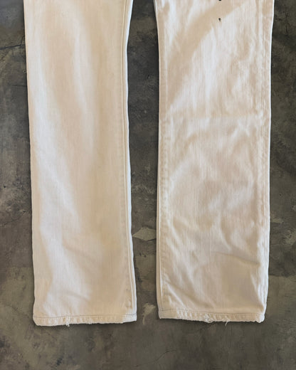 SAINT LAURENT SS2020 WHITE D12 DENIM