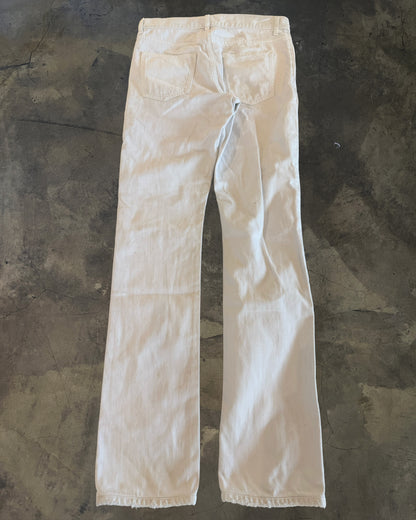 SAINT LAURENT SS2020 WHITE D12 DENIM