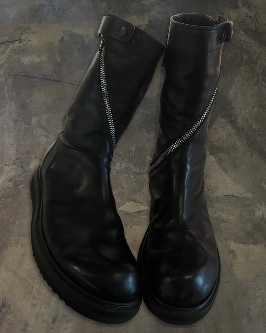 RICK OWENS FW2010 " GLEAM " SPIRAL CREEPER BOOTS