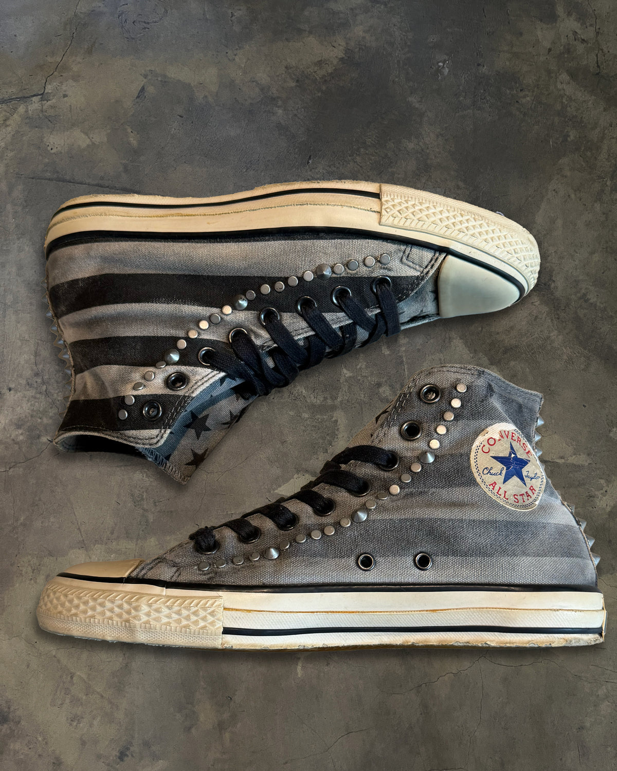 JOHN VARVATOS X CONVERSE STAR STUDDED HIGH TOPS