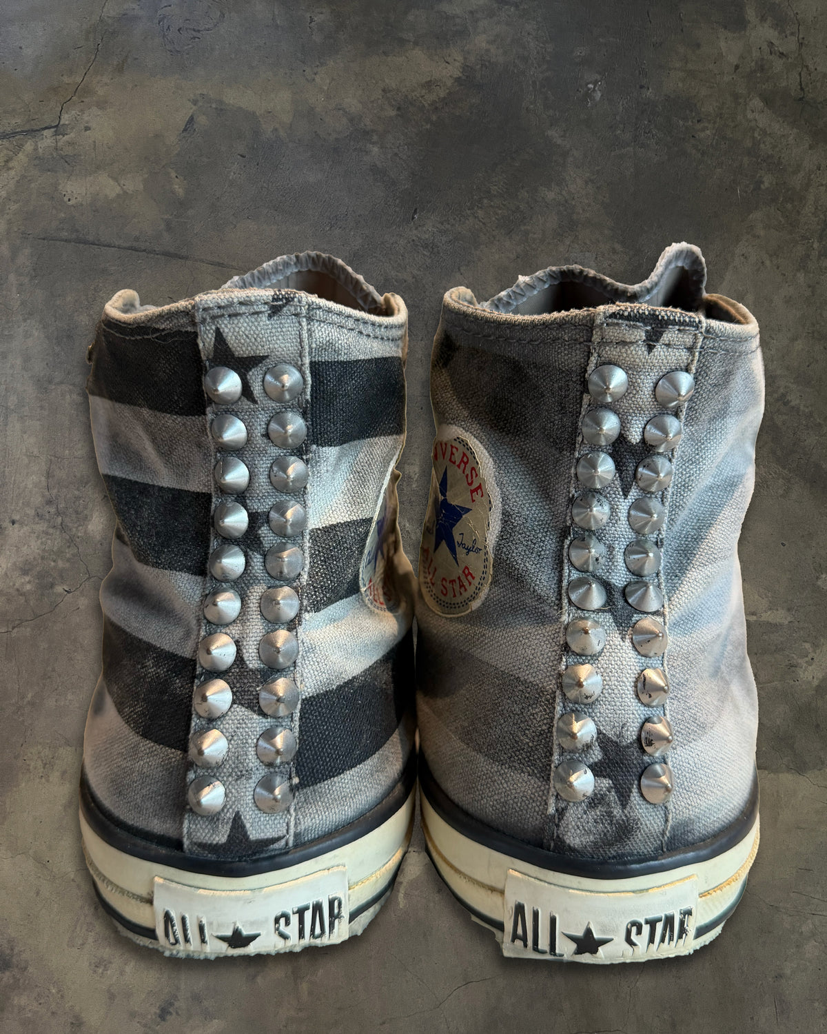 JOHN VARVATOS X CONVERSE STAR STUDDED HIGH TOPS