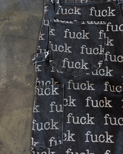 SUPREME SS2013 FUCK DENIM SHORTS
