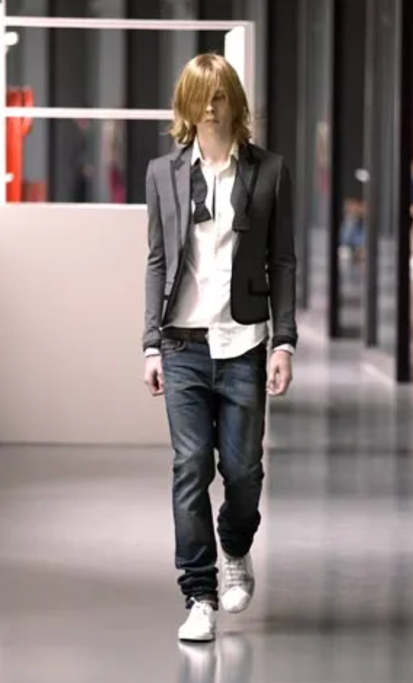 DIOR HOMME RUNWAY SS2005 BAGGY WASHED DENIM