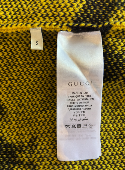 GUCCI FW2017 RUNWAY WOOL BAT JACQUARD KNIT CREWNECK