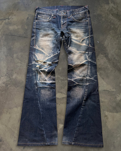 TORNADO MART WASHED WHISKER DENIM