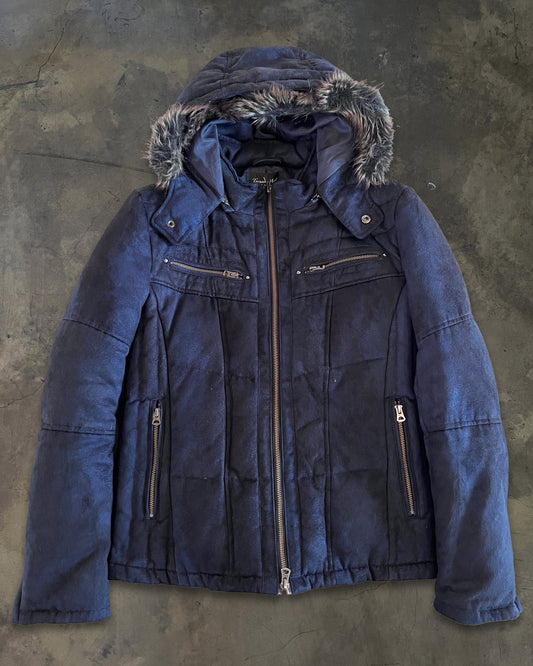 TORNADO MART MICRO SUEDE LEATHER DOWN JACKET