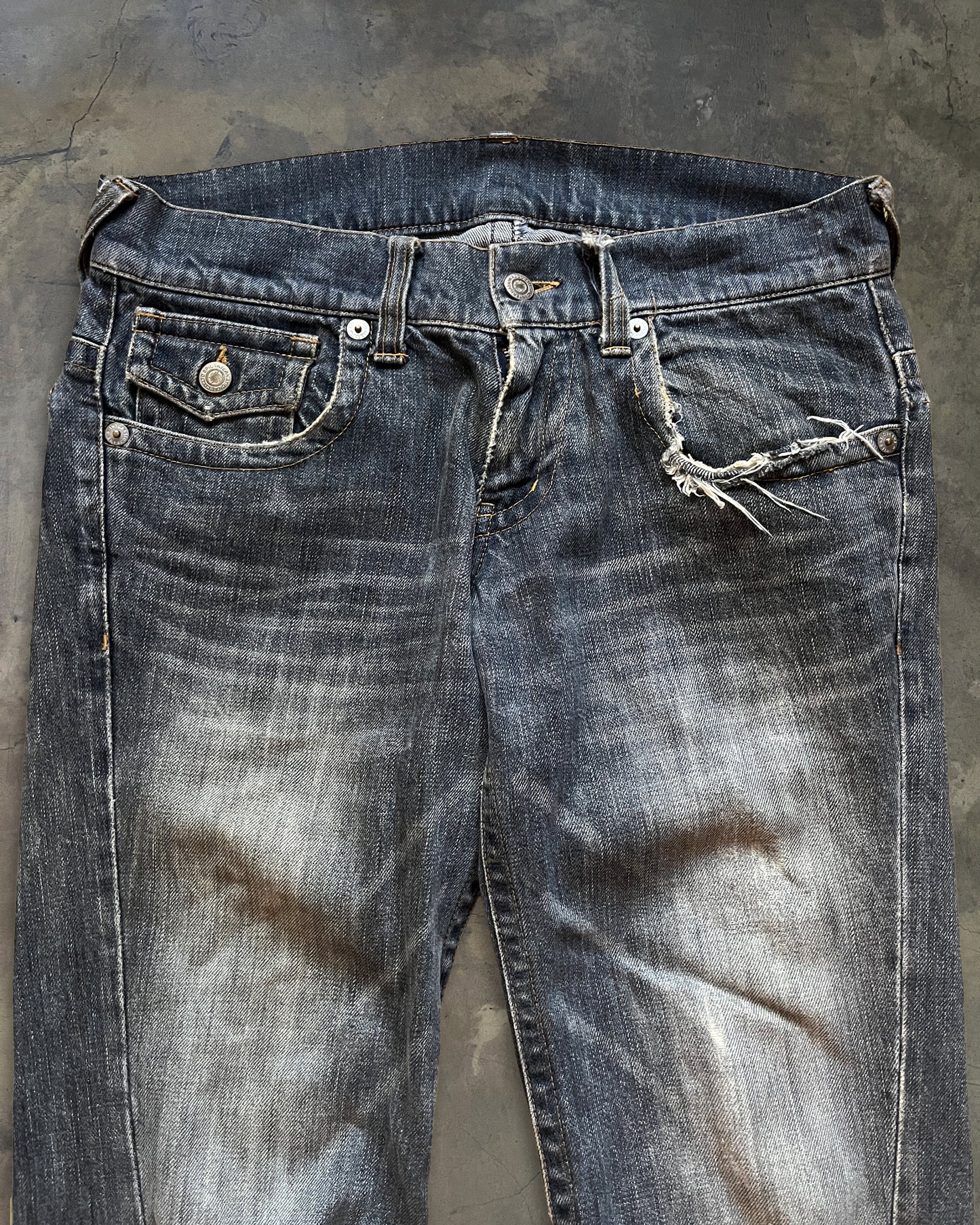 TORNADO MART WASHED FLARED DENIM