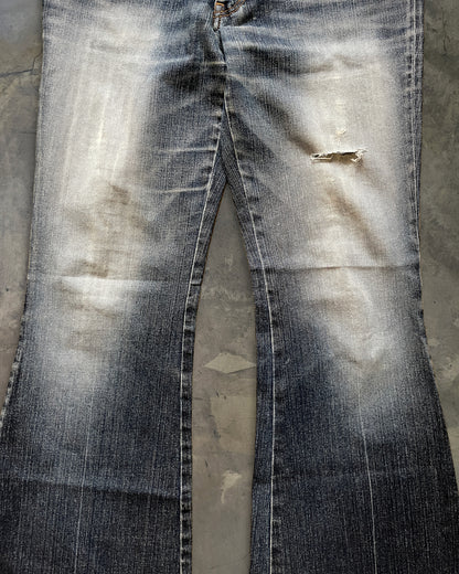 TORNADO MART WASHED FLARED DENIM