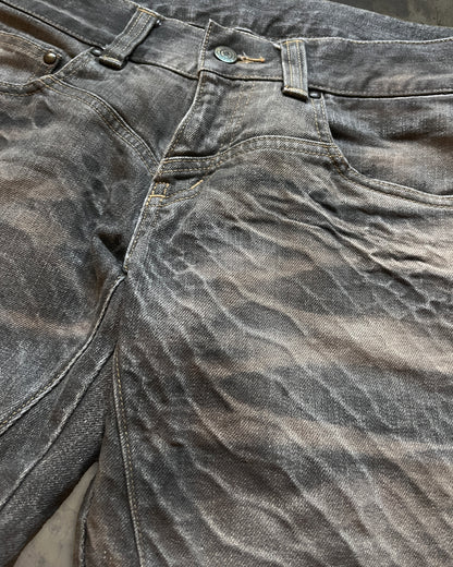 TORNADO MART LACED WAXED SNAKESKIN DENIM