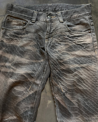 TORNADO MART LACED WAXED SNAKESKIN DENIM