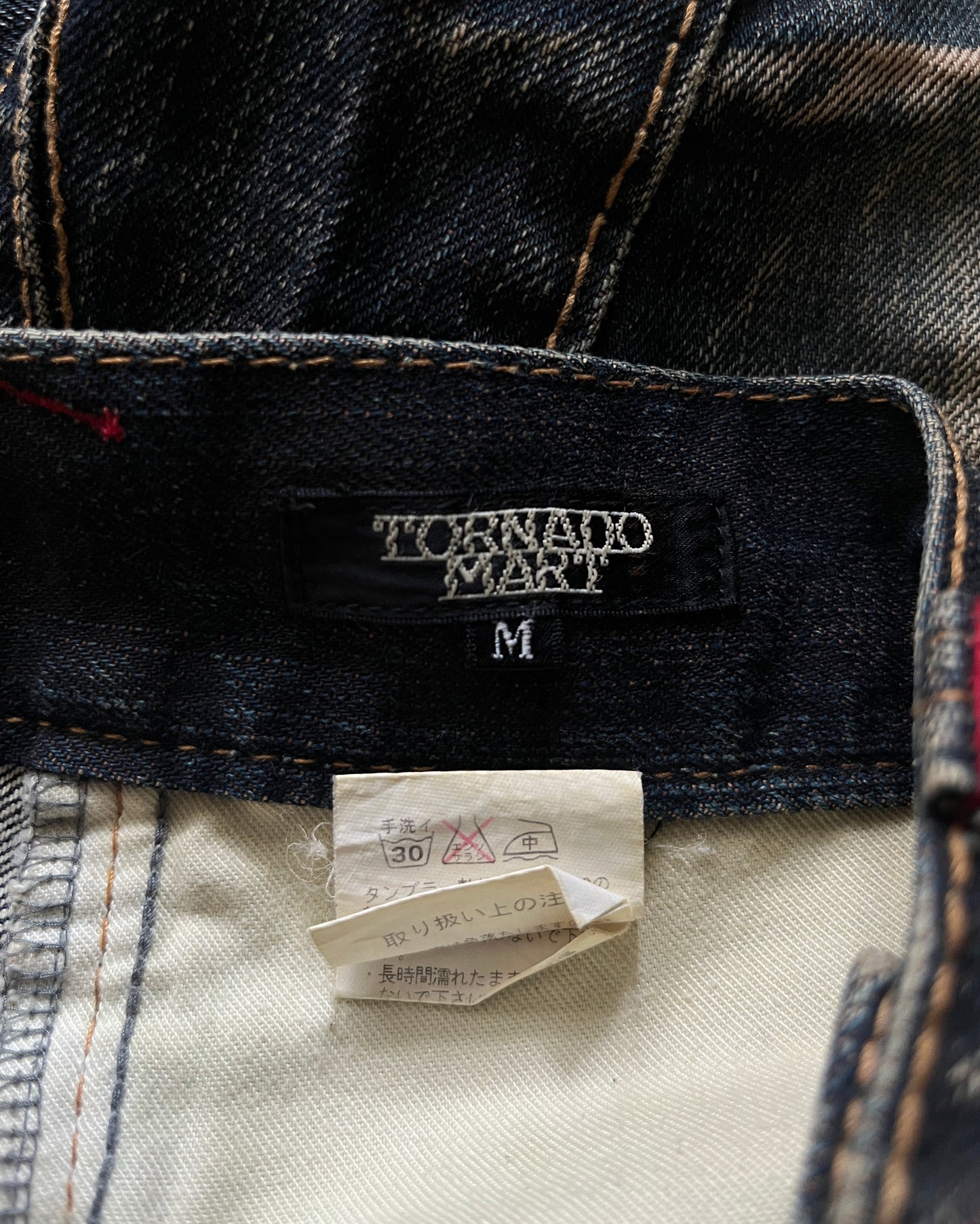 TORNADO MART WASHED WHISKER DENIM