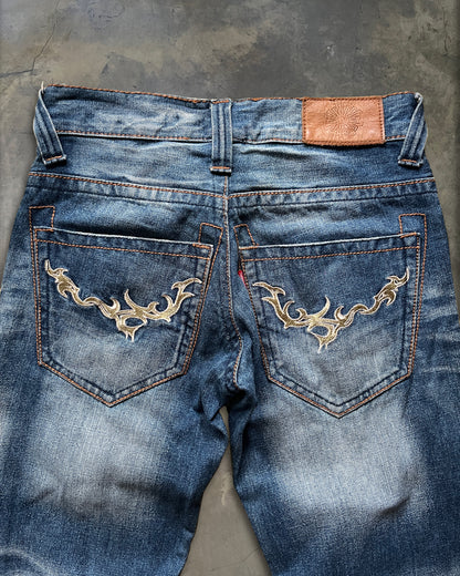 TORNADO MART TRIBAL DENIM WITH RHINESTONES