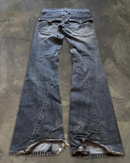 TORNADO MART WASHED FLARED DENIM