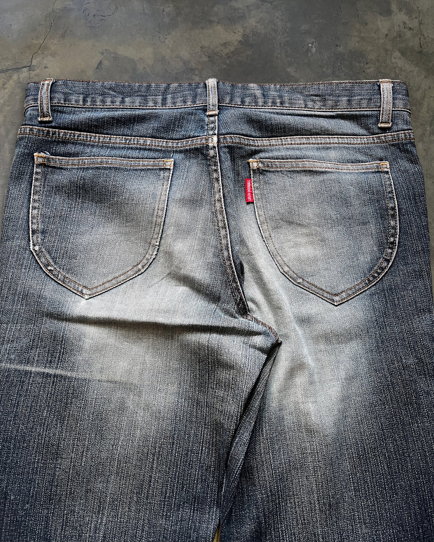 TORNADO MART WASHED FLARED DENIM