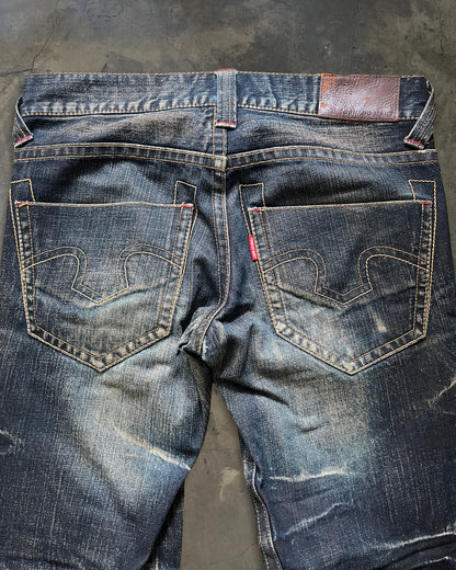 TORNADO MART WASHED WHISKER DENIM