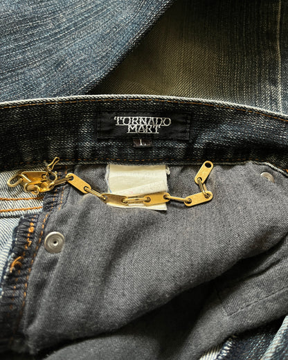 TORNADO MART WASHED FLARED DENIM