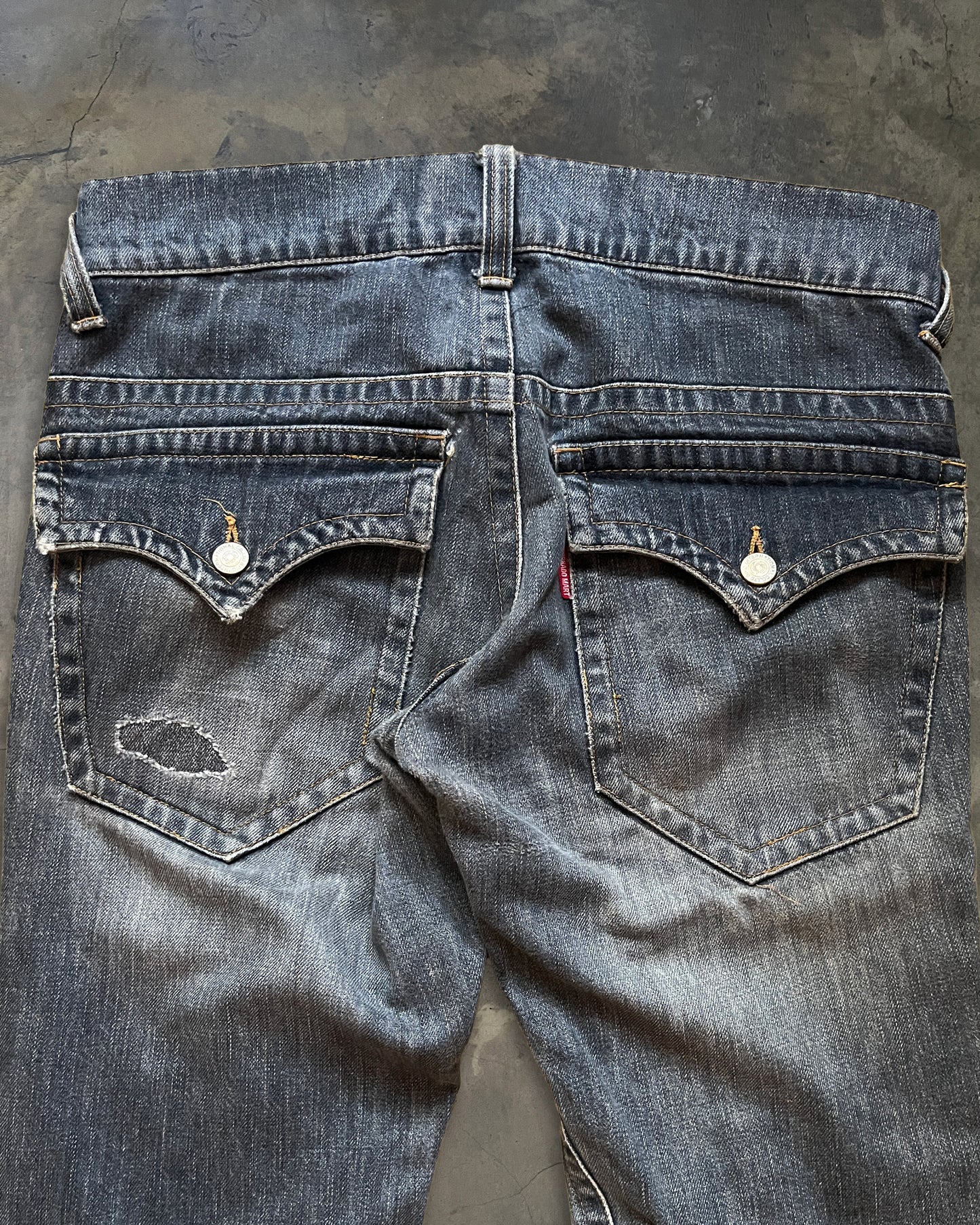 TORNADO MART WASHED FLARED DENIM