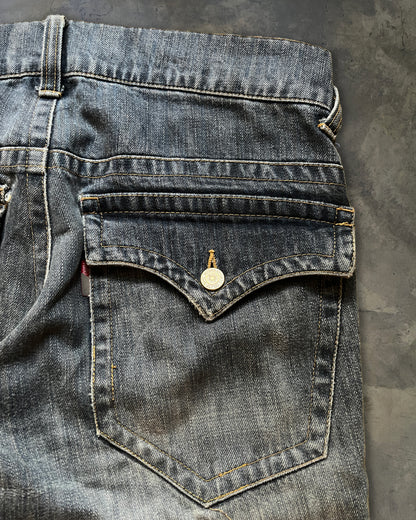 TORNADO MART WASHED FLARED DENIM